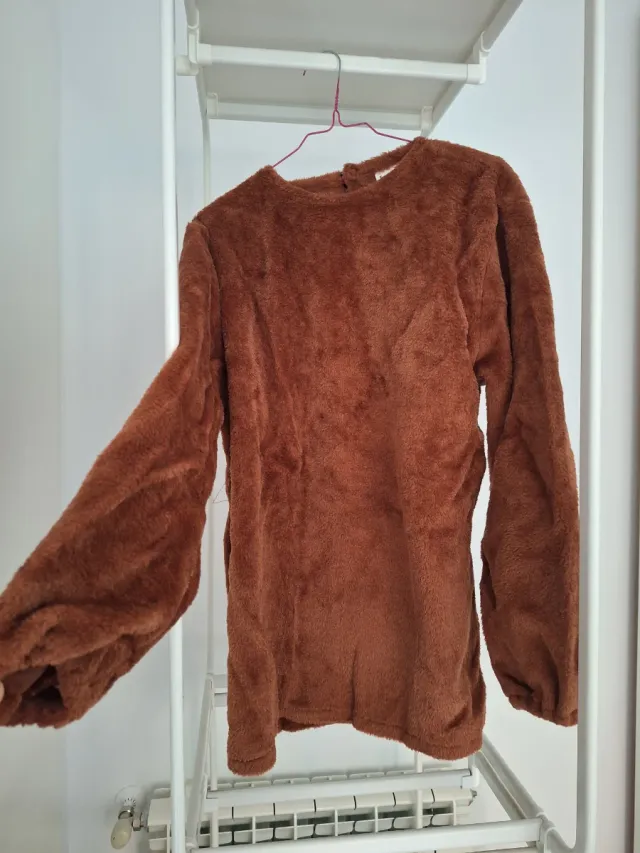 Disfraz Lobo Feroz Talla L-XL Marrón/Rojo