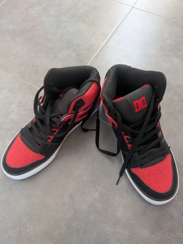 Tênis DC Pure Ht Wc Shoe Masculino Vermelho/ Branco/ Preto 40,5