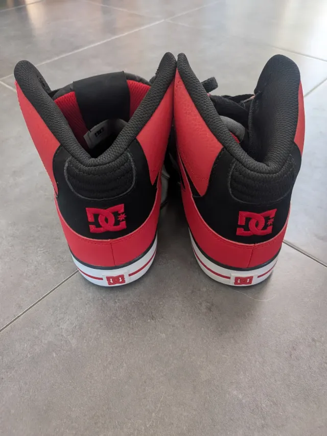 Tênis DC Pure Ht Wc Shoe Masculino Vermelho/ Branco/ Preto 40,5