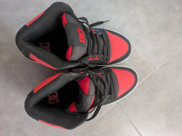 Tênis DC Pure Ht Wc Shoe Masculino Vermelho/ Branco/ Preto 40,5