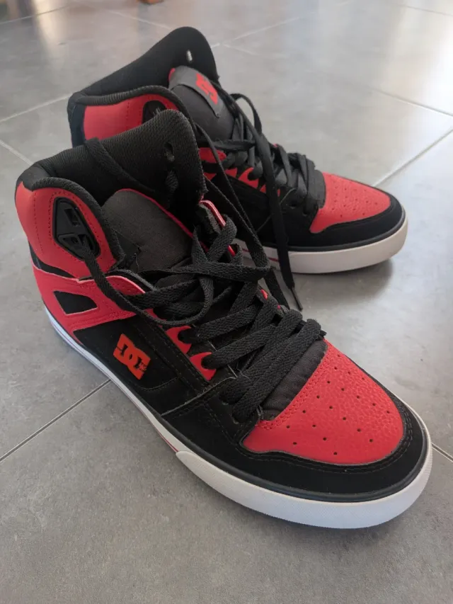 Tênis DC Pure Ht Wc Shoe Masculino Vermelho/ Branco/ Preto 40,5