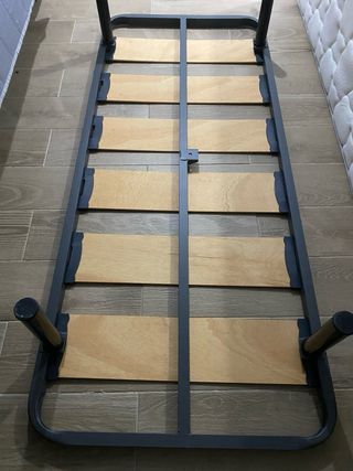 Somier 90cm Madera y Metal