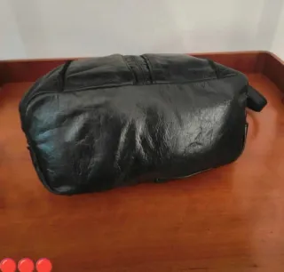 Borsa Natale Borella Vera Pelle Nera