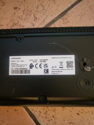 Soundbar Samsung con Subwoofer