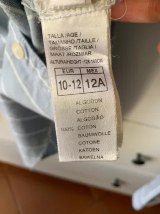 Camisa Gocco niña rayas celeste