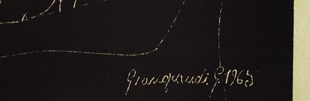 Gaetano Giangrandi – Litografia firmata e datata