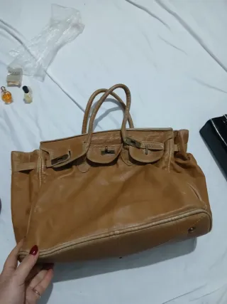 Borsa in pelle marrone