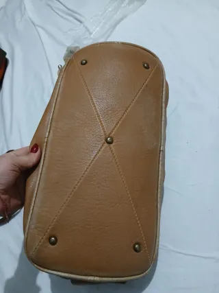 Borsa in pelle marrone