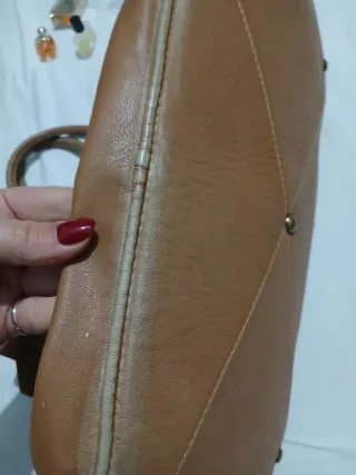 Borsa in pelle marrone