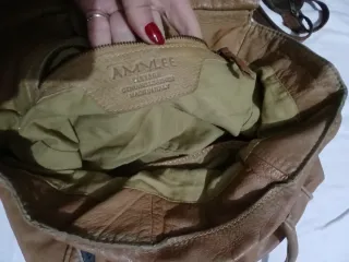 Borsa in pelle marrone