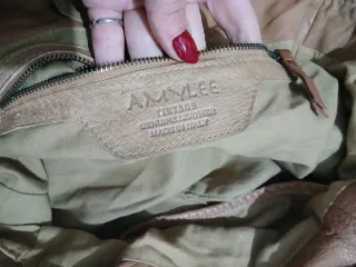 Borsa in pelle marrone