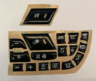 Set adesivi pulsanti Citroen C4 Picasso