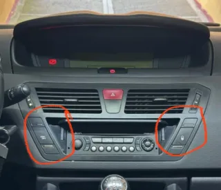 Set adesivi pulsanti Citroen C4 Picasso