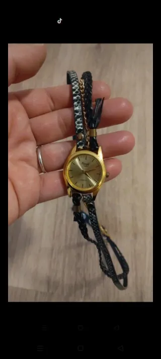 Orologio da polso donna bracciale intrecciato