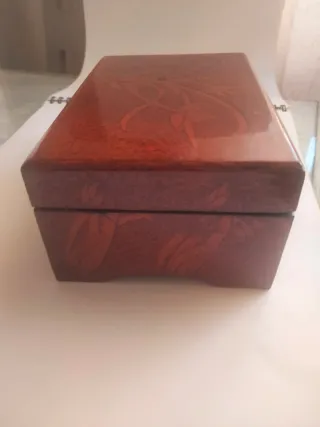 Joyero Madera Vintage Dorado