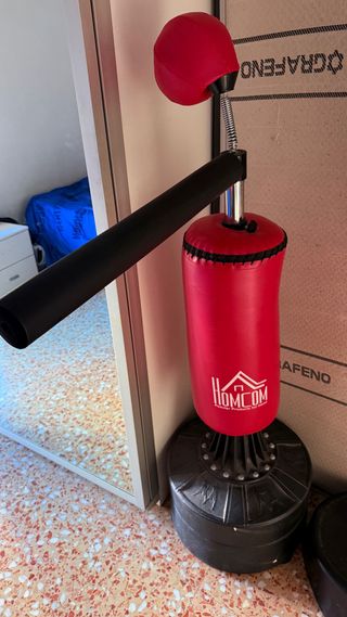 homcom saco de boxeo de pie