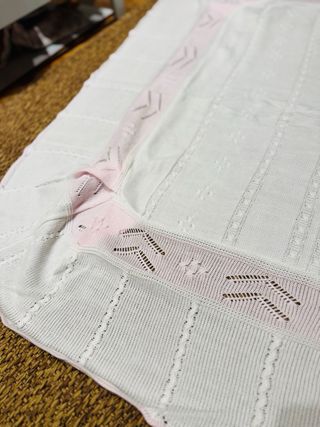 Manta/toquilla bebé/cochecito hecha en España