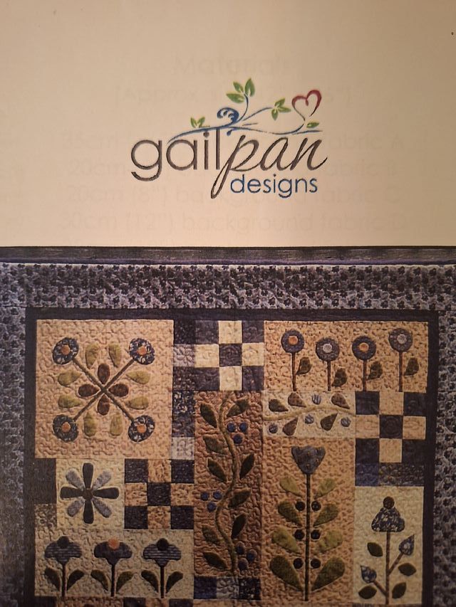 Patrón quilt patchwork Flowerdale Gail Pan