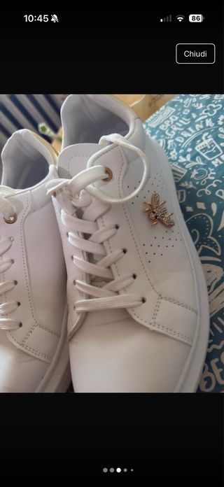 Scarpe da ginnastica eleganti bianche