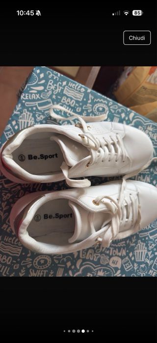 Scarpe da ginnastica eleganti bianche