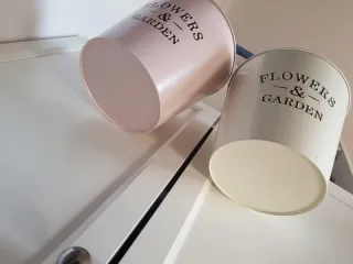 2 Maceteros/Organizadores Colgantes Flores