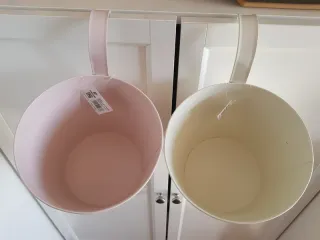 2 Maceteros/Organizadores Colgantes Flores