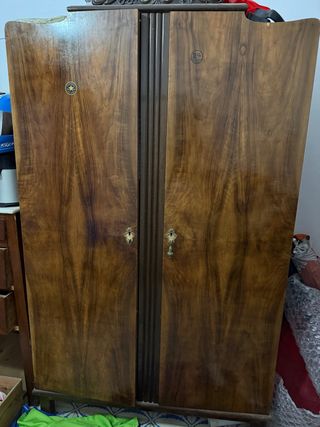 Armario de madera 2 puertas