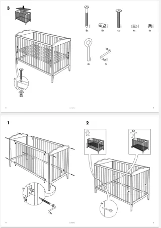 Cuna Hensvik ikea Blanca