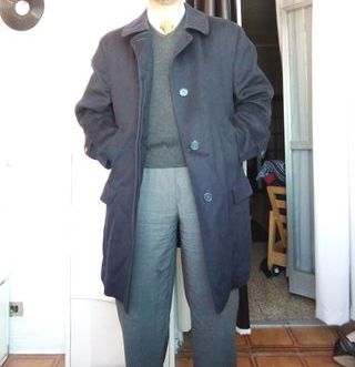 Cappotto Merlet Tyroler Loden Vintage Blu 54 xl