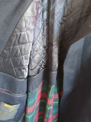 Cappotto Merlet Tyroler Loden Vintage Blu 54 xl