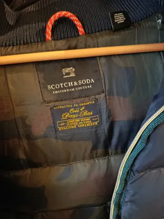 Chaqueta Scotch & Soda Negra Invierno