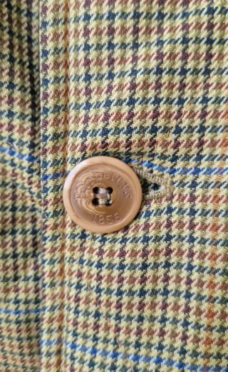 Giacca Burberrys vintage 100% in pura lana pied de