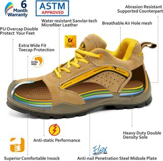 Zapatos Seguridad Transpirables Safetoe 7296YN