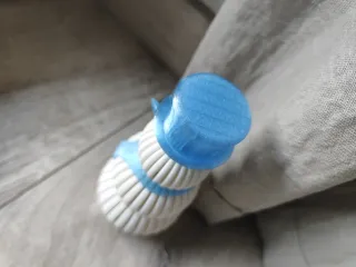 Pupazzo di Neve azzurro e Bianco