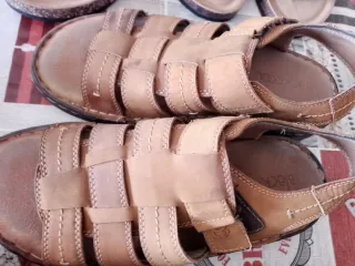 Sandalias Black Cool Hombre Beige/Marrón