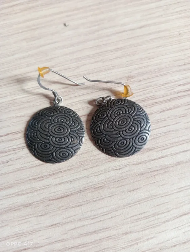 Pendientes plata mujer ovalados diseño
