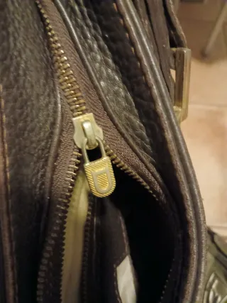 Borsa in pelle marrone