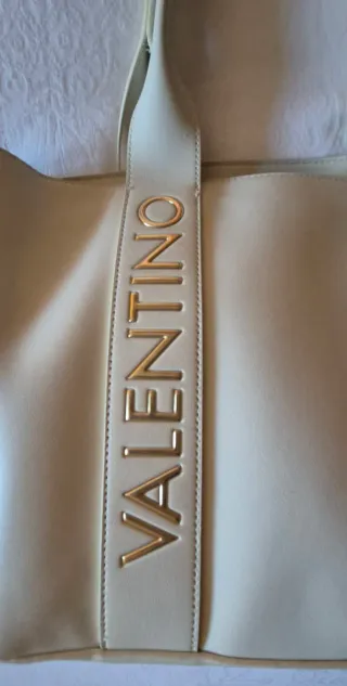 Bolso Tote Valentino Blanco Roto Grande