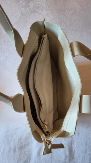 Bolso Tote Valentino Blanco Roto Grande