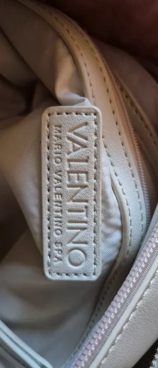 Bolso Tote Valentino Blanco Roto Grande