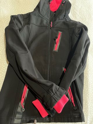 Chaqueta Neopreno Negra y Rosa