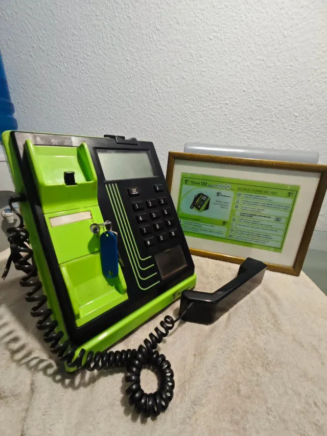 Teléfono Telefónica Vintage Verde/Negro