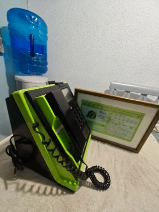Teléfono Telefónica Vintage Verde/Negro
