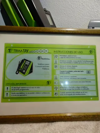 Teléfono Telefónica Vintage Verde/Negro