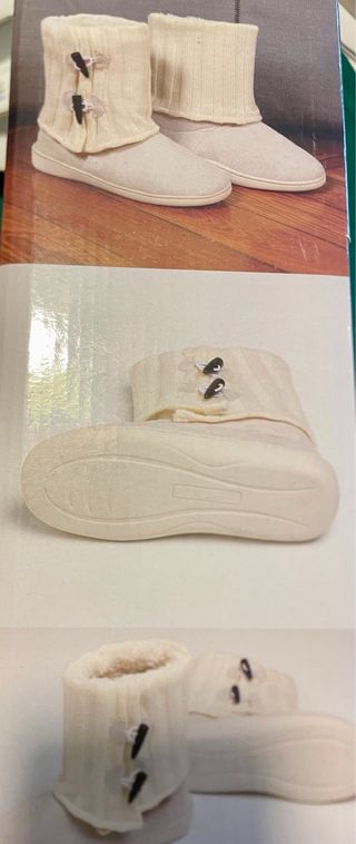 Babouches pantofole invernali beige, caldo inverno