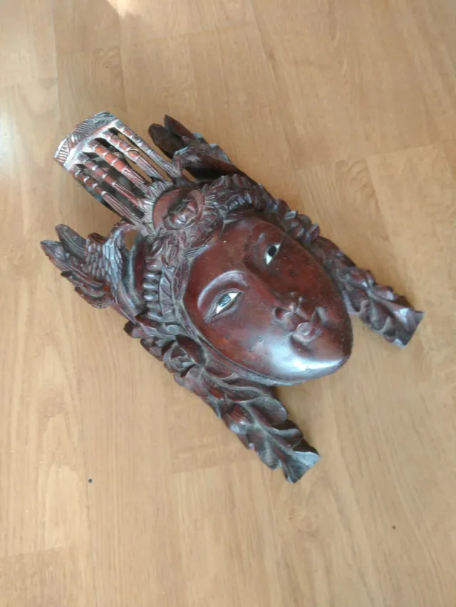 Maschera tailandese in legno di Caoba