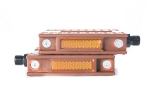 Pedales bici urbanos plástico marrón