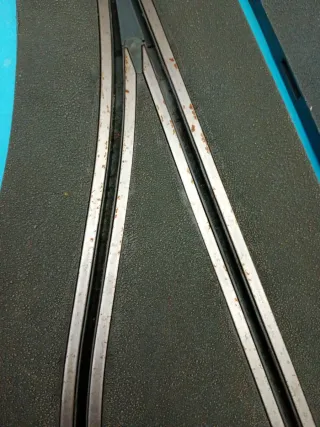 Scalextric desvío incorporación pista  Powerline