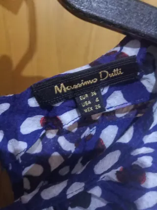 Camisa Massimo Dutti Mujer Estampada