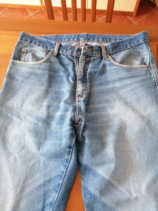 Jeans uomo gamba dritta